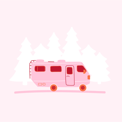 Motor vehicle, Transport, Pink, Mode of transport, Vehicle, Car, Illustration, Ambulance, Emergency vehicle, Commercial vehicle, 