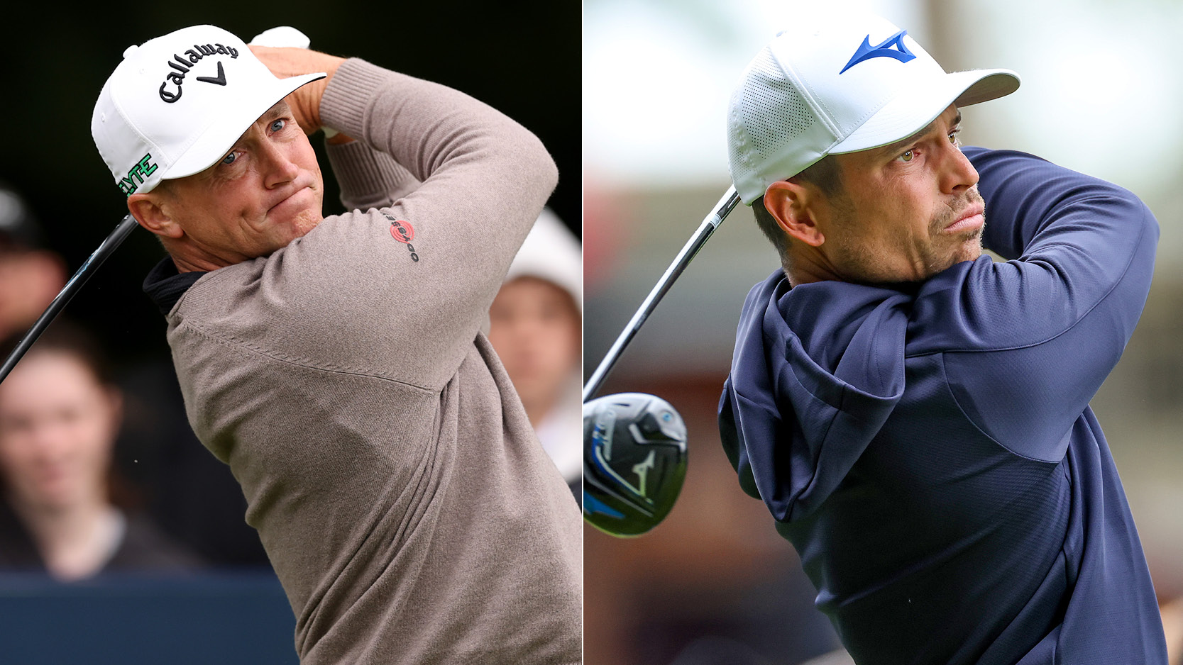 Alex Noren and Adrien Saddier hit drivers