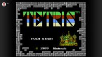 The title screen of NES Tetris