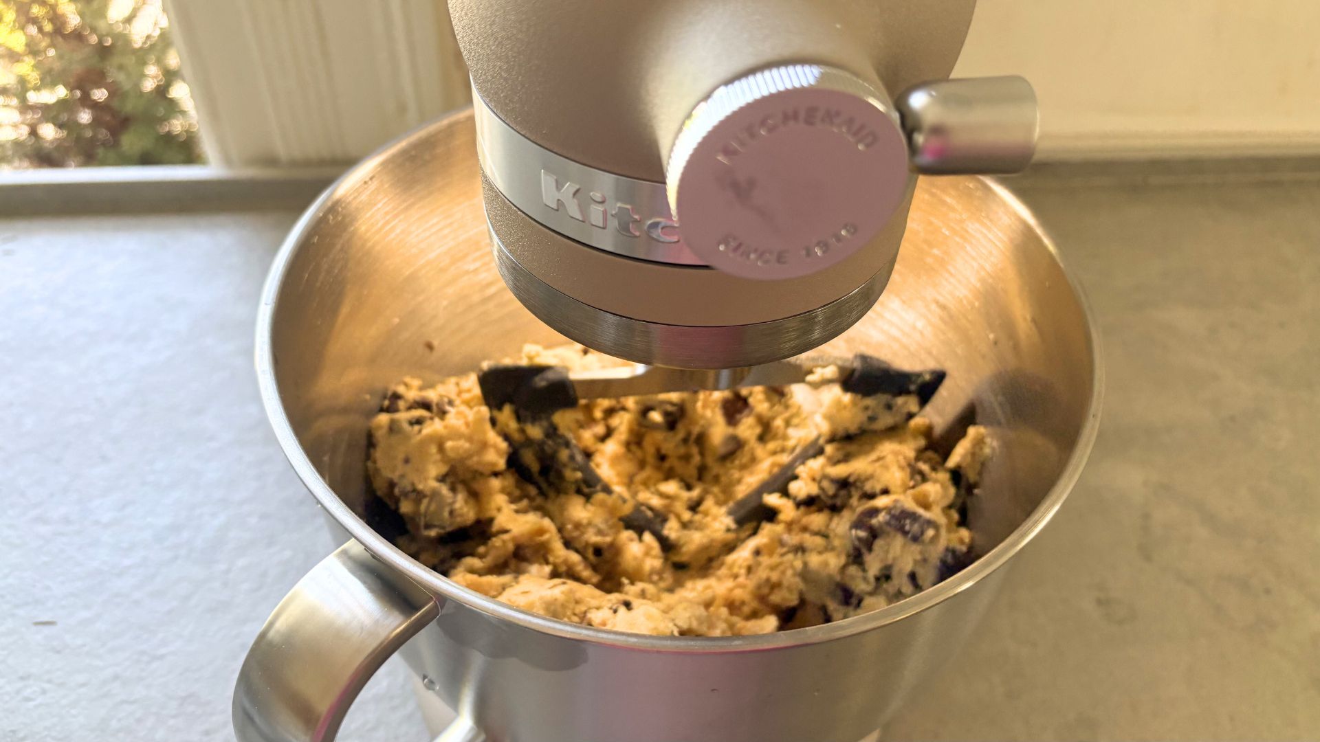 Testing the KitchenAid Artisan Plus Stand Mixer making cookie dough