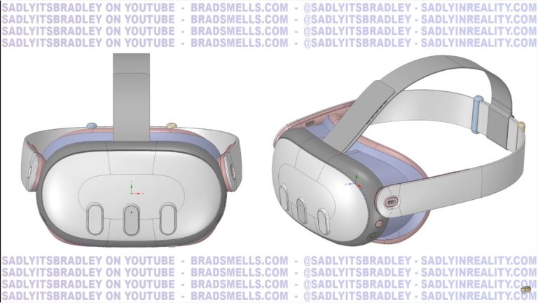 CAD models of the Oculus Quest 3