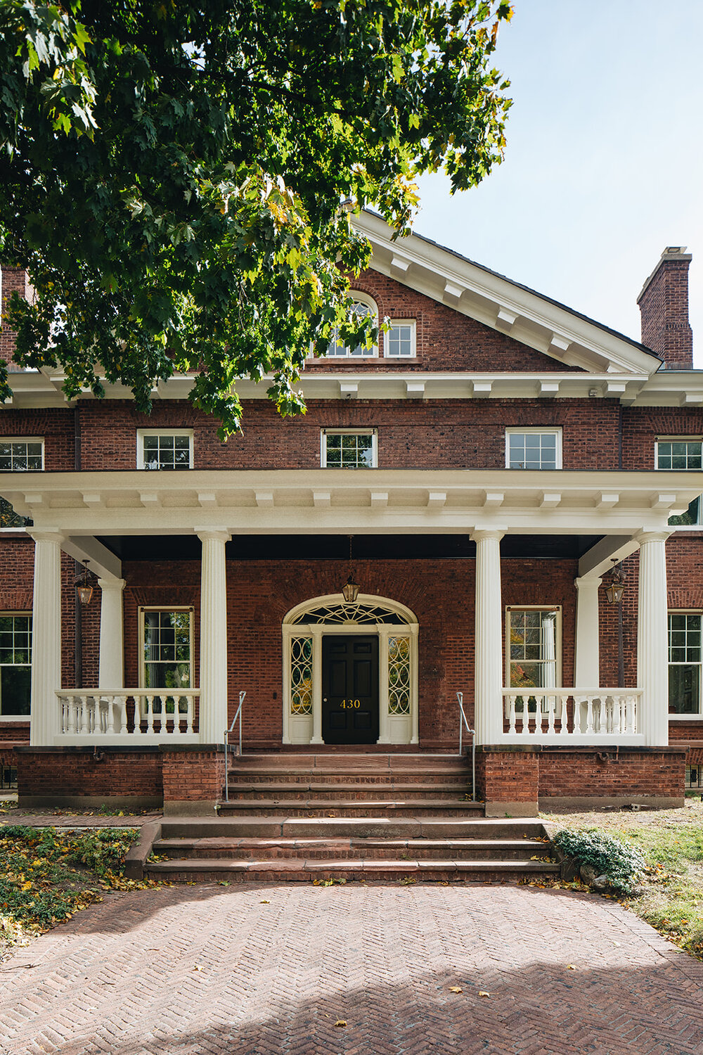 front porch paint with black ceiling and front door