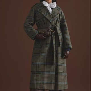 Longline tweed tailored coat from Anthropologie