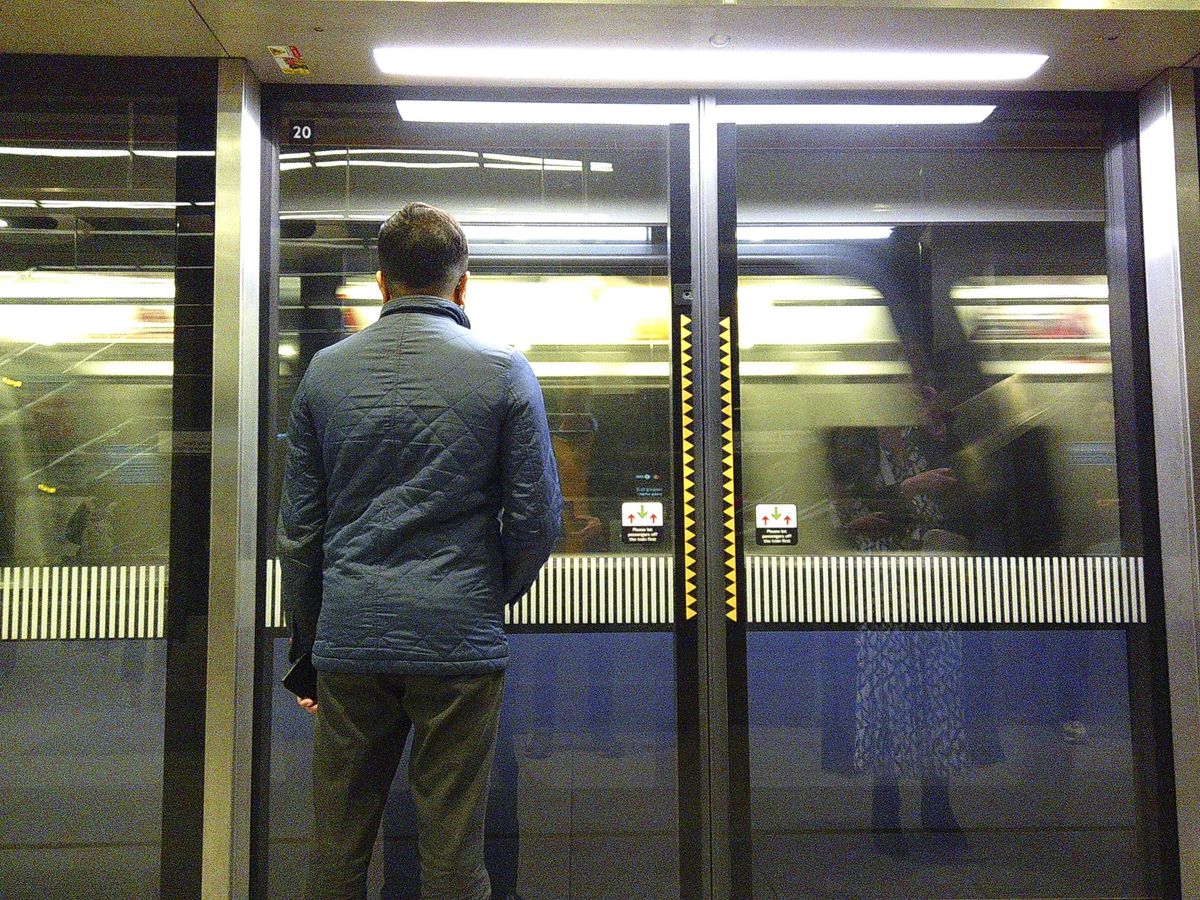 Waiting for the underground, taken with the Camp Snap camera