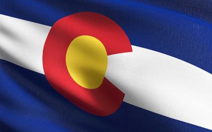 picture of Colorado flag for Colorado state tax guide