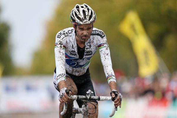 World champion Niels Albert cracked on the last lap and finished second to Nys.