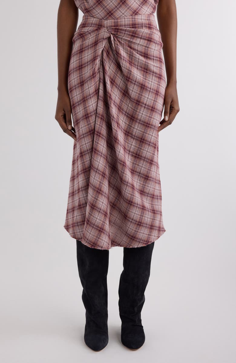 Nicole Plaid Cotton Skirt