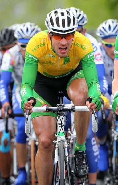 Race leader Gediminas Bagdonas (An Post Sean Kelly Team)