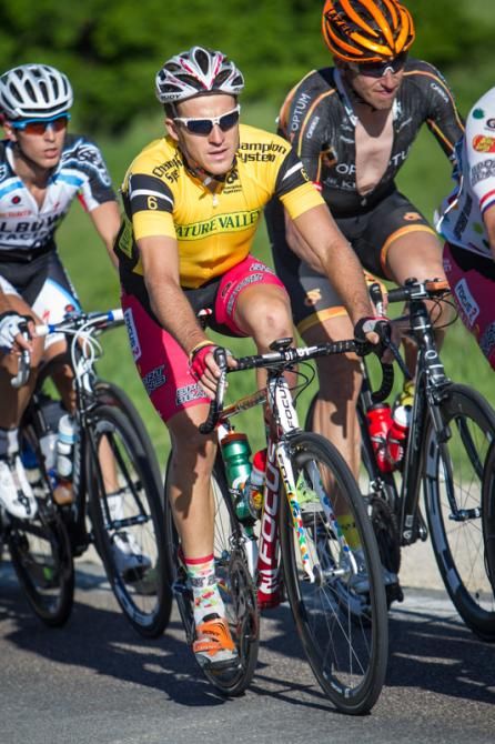 Serghei Tvetcov (Jelly Belly) put in a lot of work today trying to hold onto yellow.