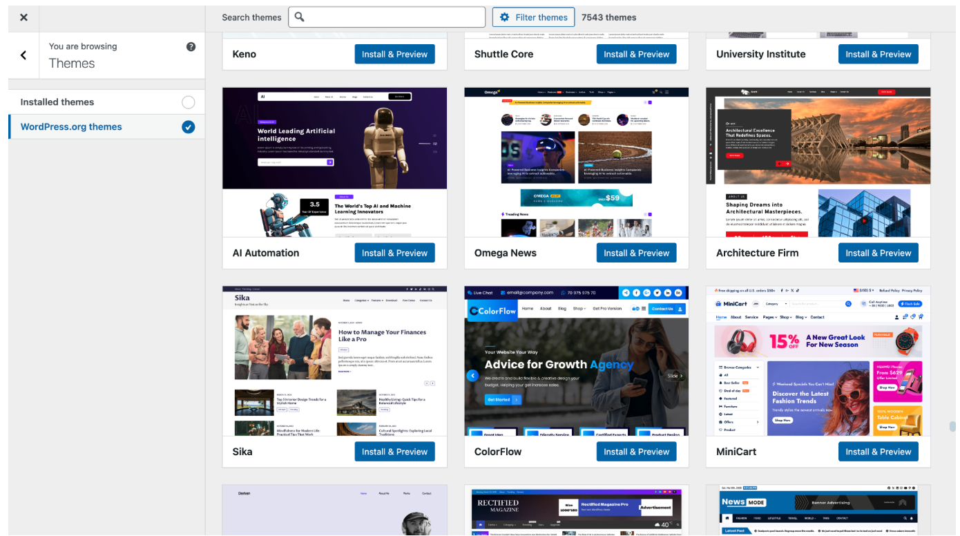 WordPress Themes