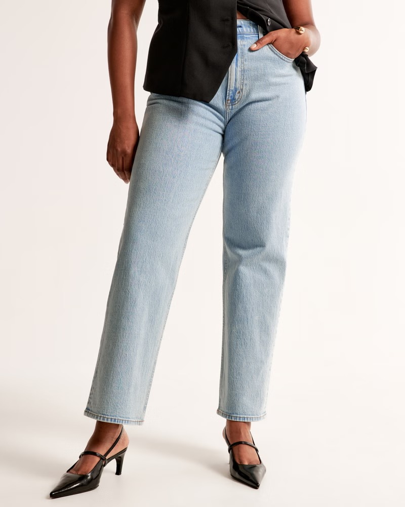 Abercrombie &amp;amp; Fitch , High Rise Vintage Straight Jean