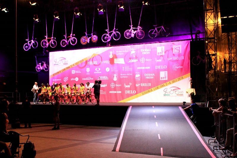 Home team Ale Cippolini are presented