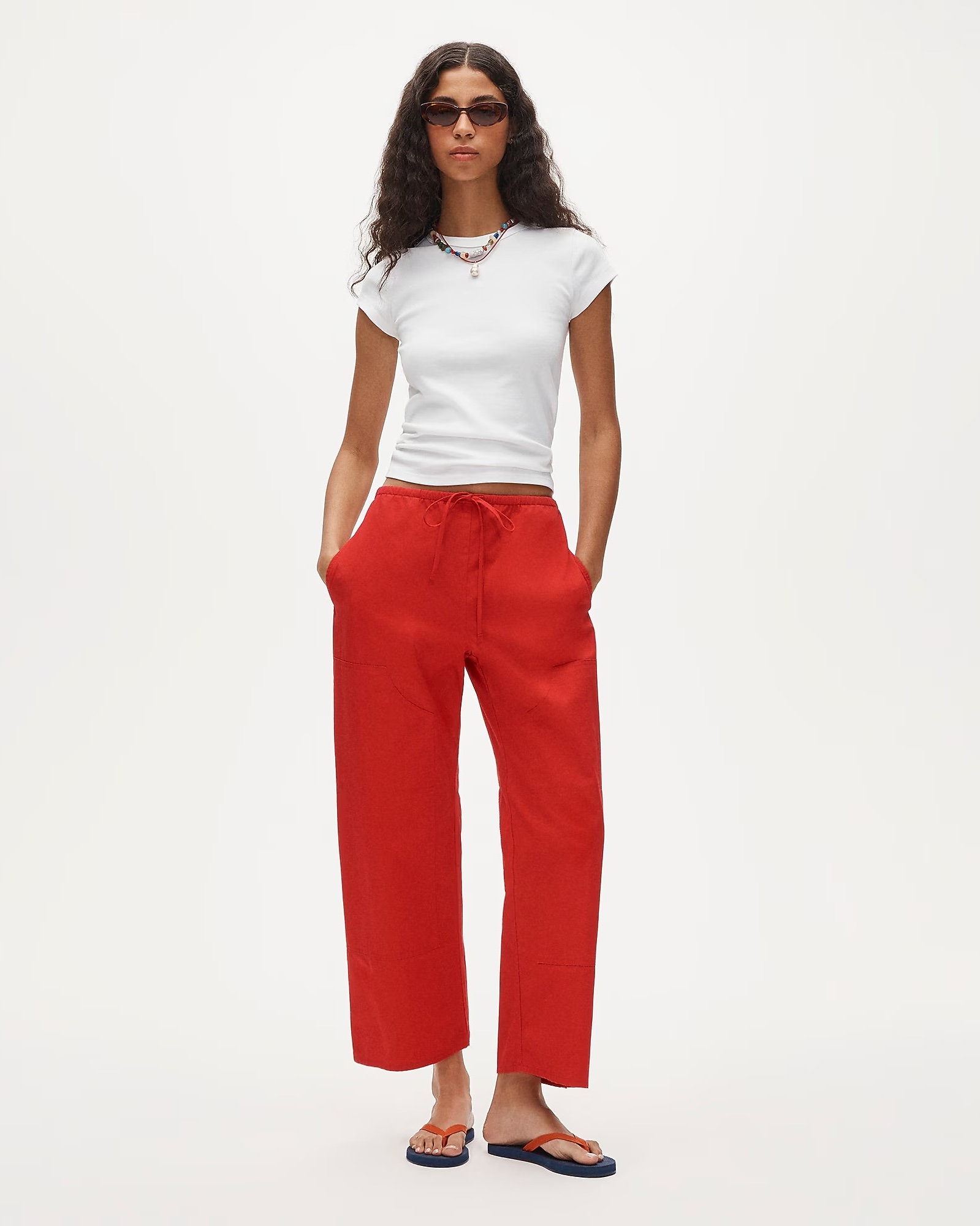 J.Crew, Luna Pant in Cotton Poplin