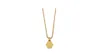 Orelia & Joe Ridged Hexagon Necklace in Gold