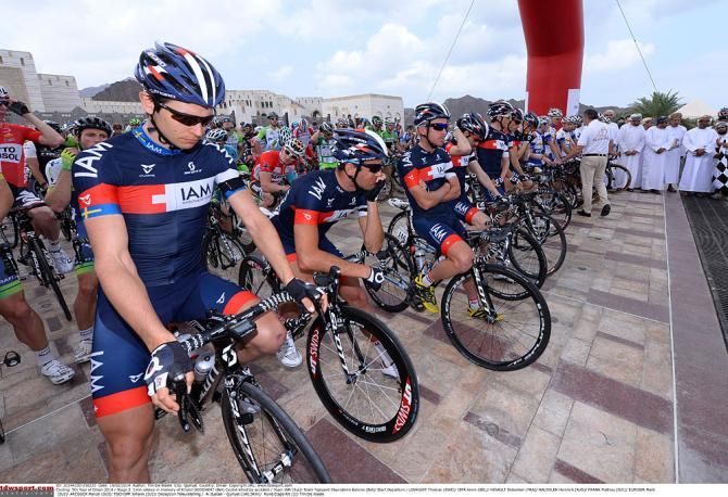 One minute of silence in memory of Kristof Goddaert, who was killed yesterday while training
