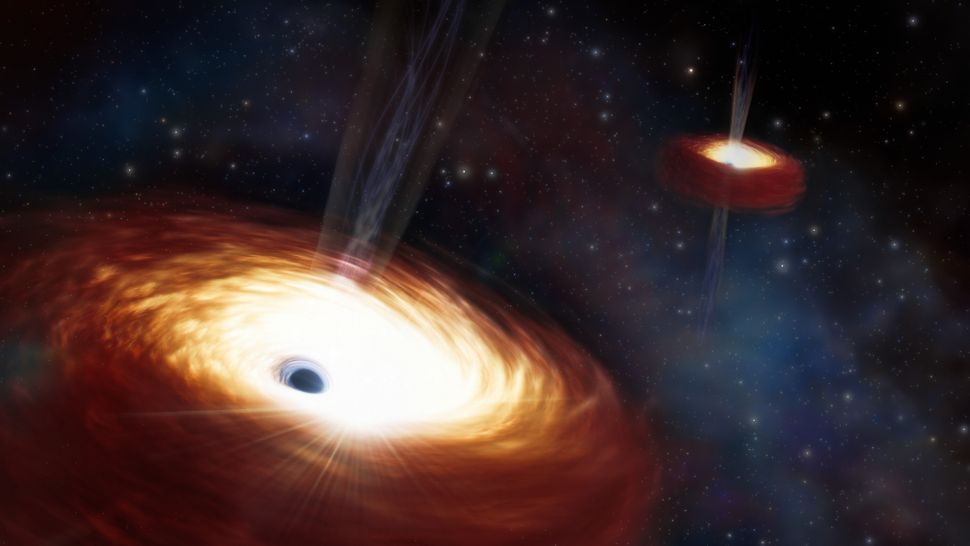 Heaviest pair of black holes ever seen weighs 28 billion times more ...