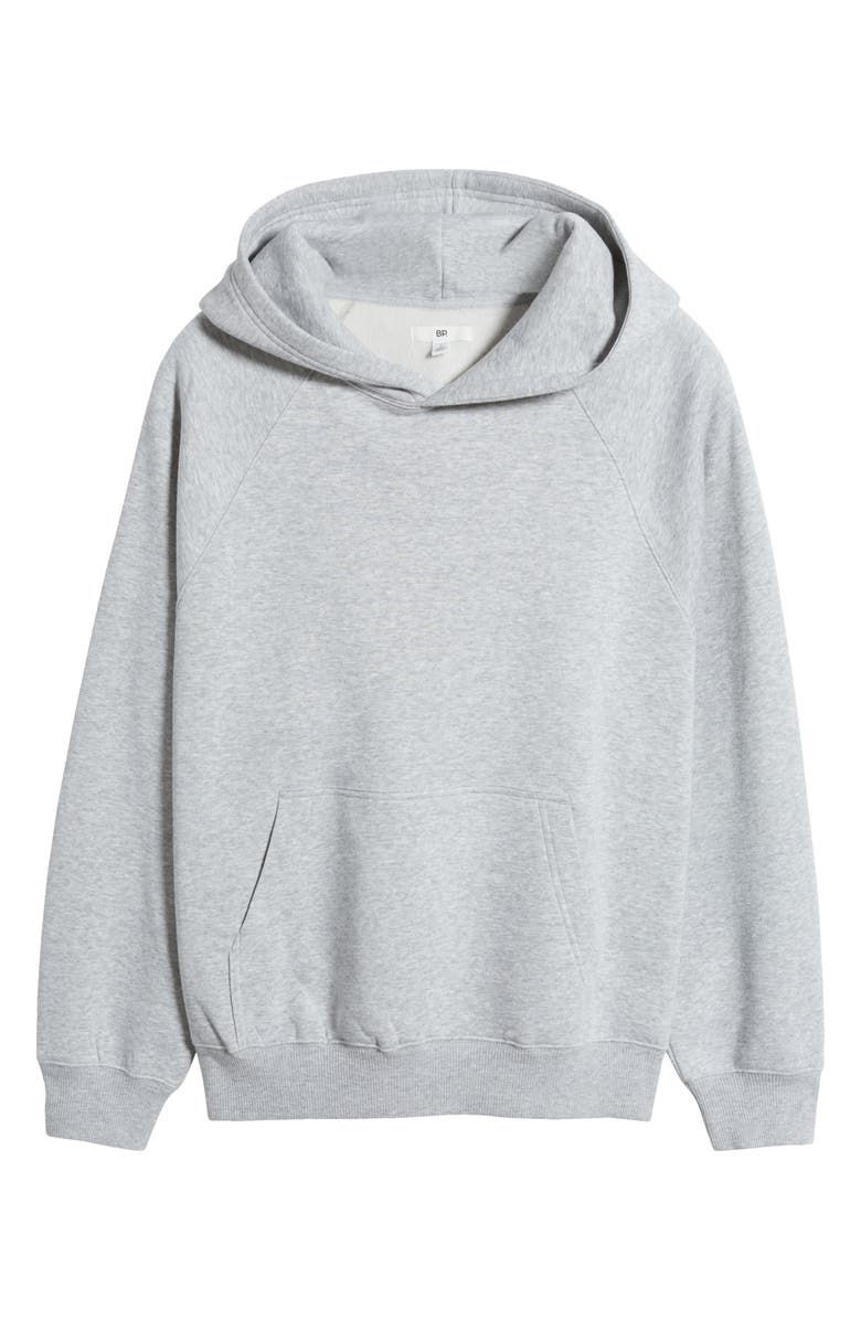 Fleece Detail Oversize Raglan Hoodie