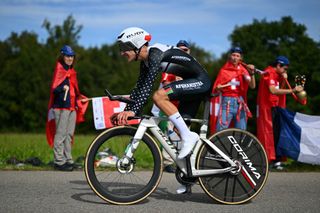 Fariba Hashimi at the UCI World Championships in Zurich 2024