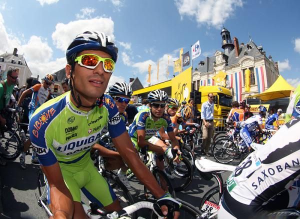 Daniele Bennati (Liquigas) on the start line in Vatan.