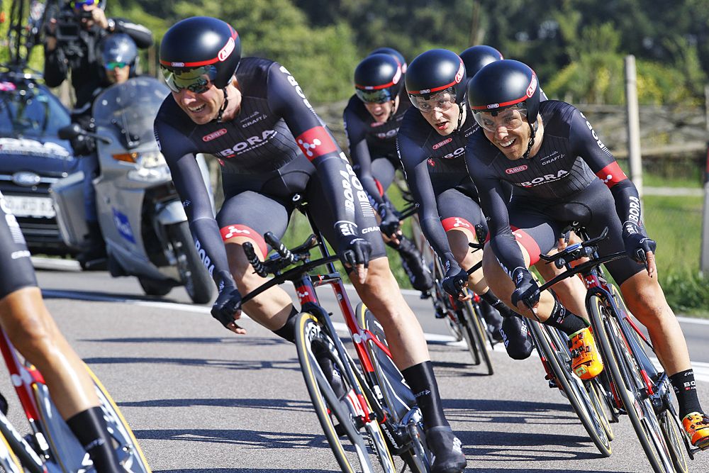 Bora-Argon 18 in the team time trial