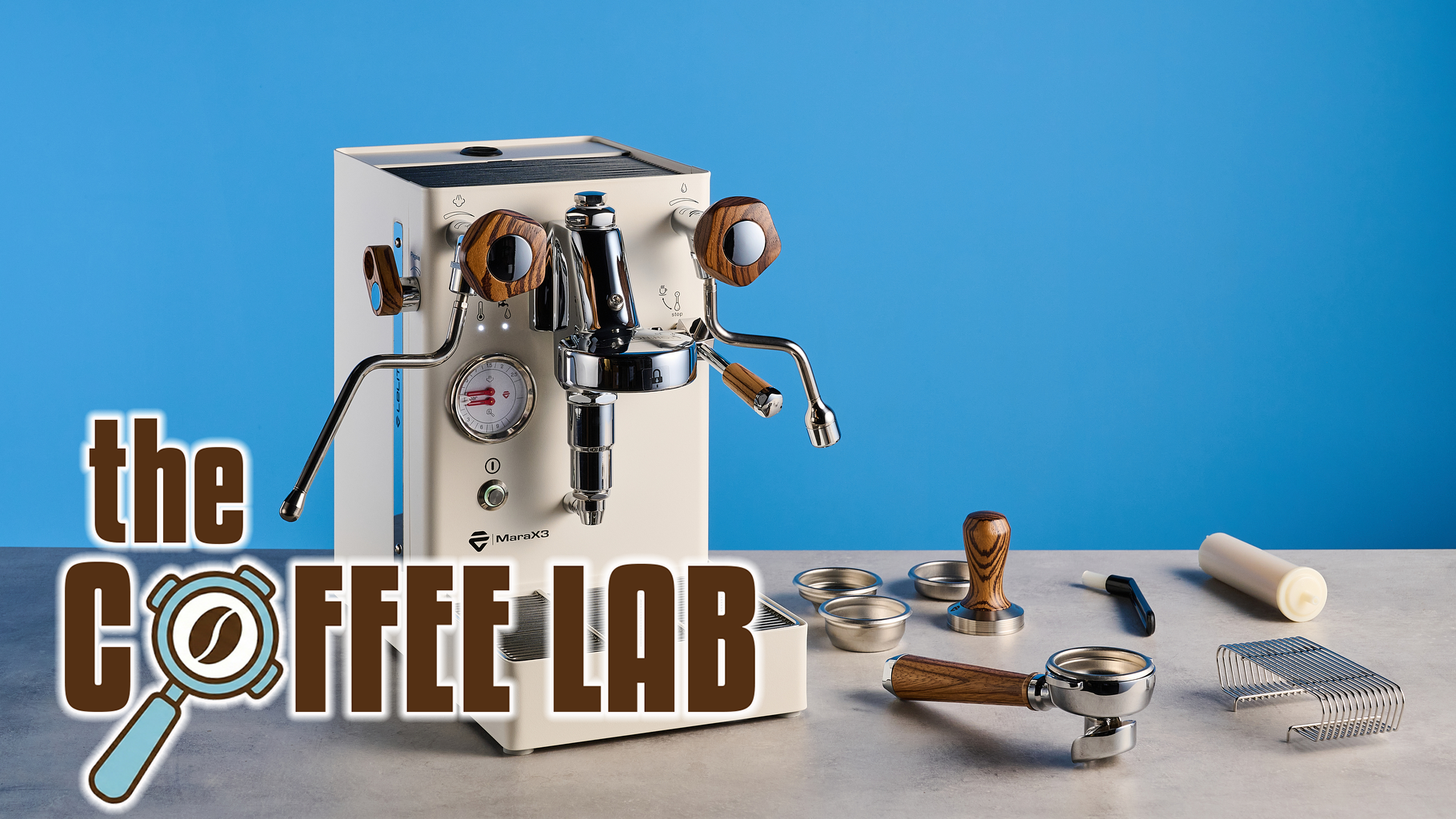 the lelit mara x3 with a tom's guide the coffee lab badge
