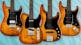 Fender's Ultra range gets a wild makeover - exclusive to Guitar Center, the new Tiger's Eye finish looks to be a roaring success