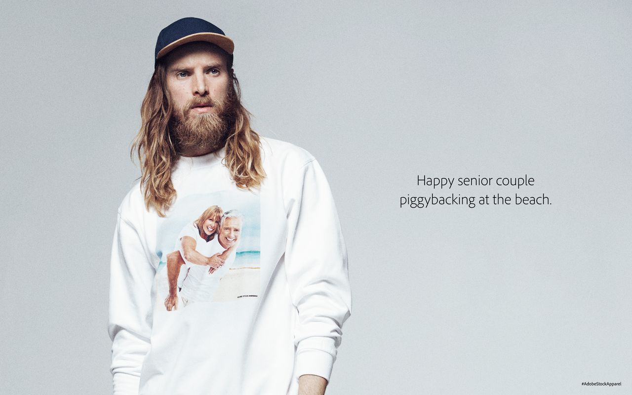 This happy senior couple are the perfect summer look
