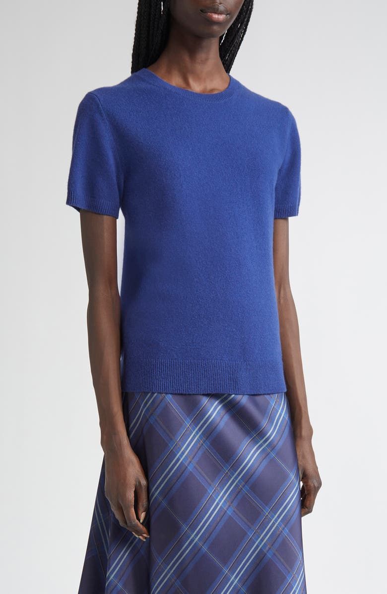 Short Sleeve Wool & Cashmere Sweater