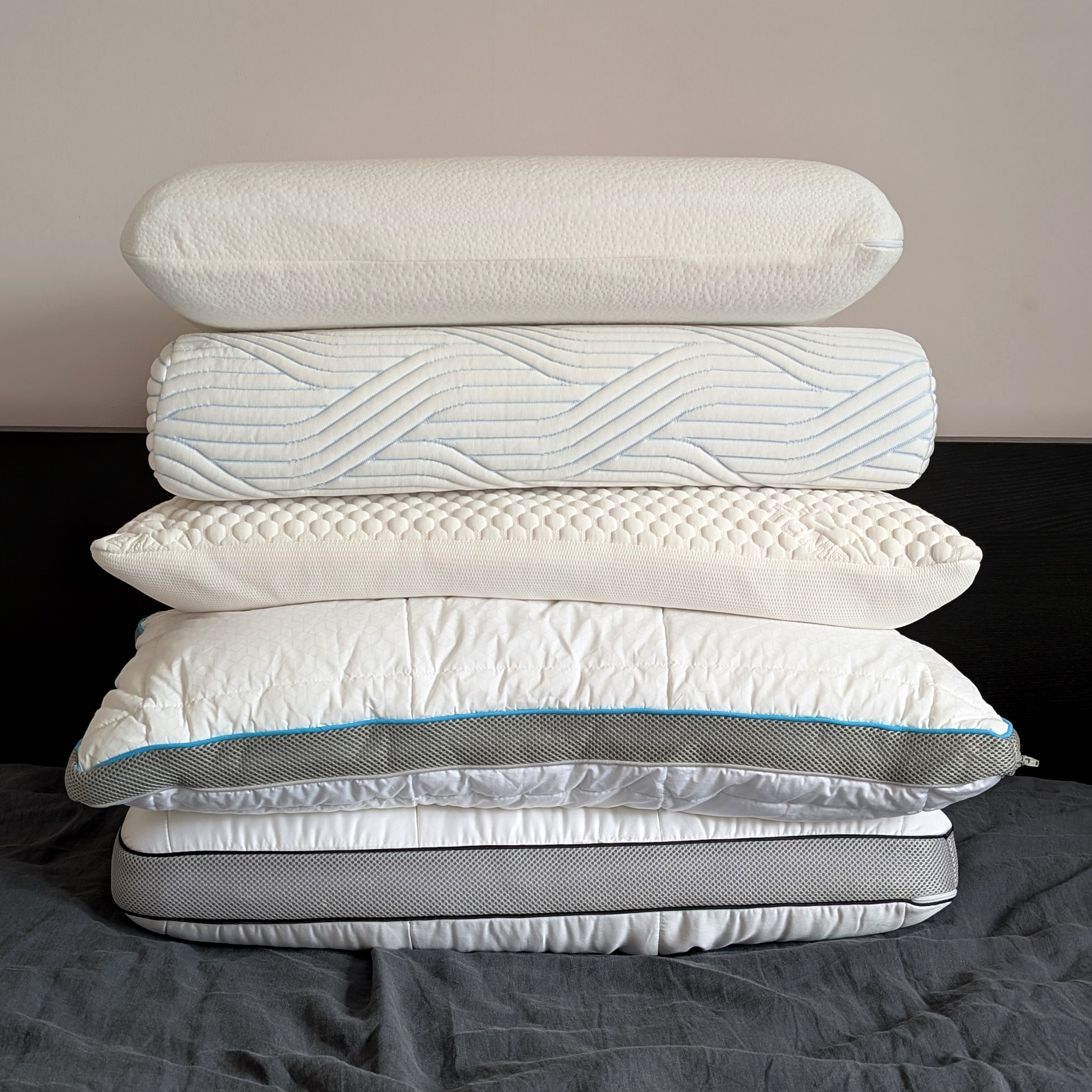 Five of the best memory foam pillows being tested at home