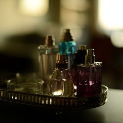 Beauty Editor First Perfumes - pretty perfume bottles on vanity