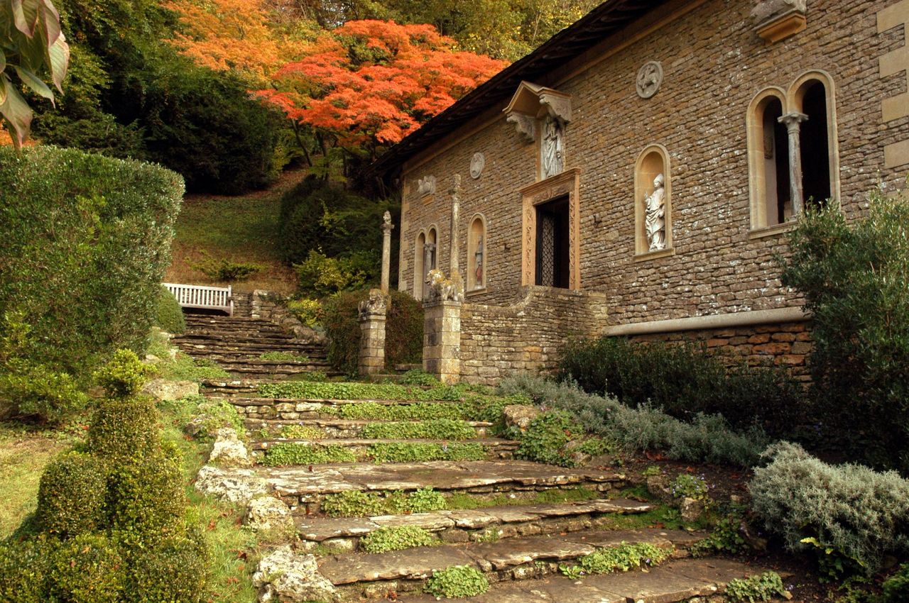 Iford Manor Cloister in autumn