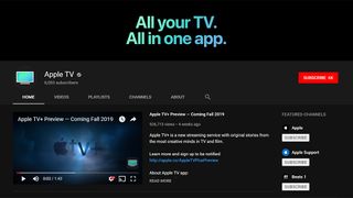 Apple TV:n YouTube-kanava