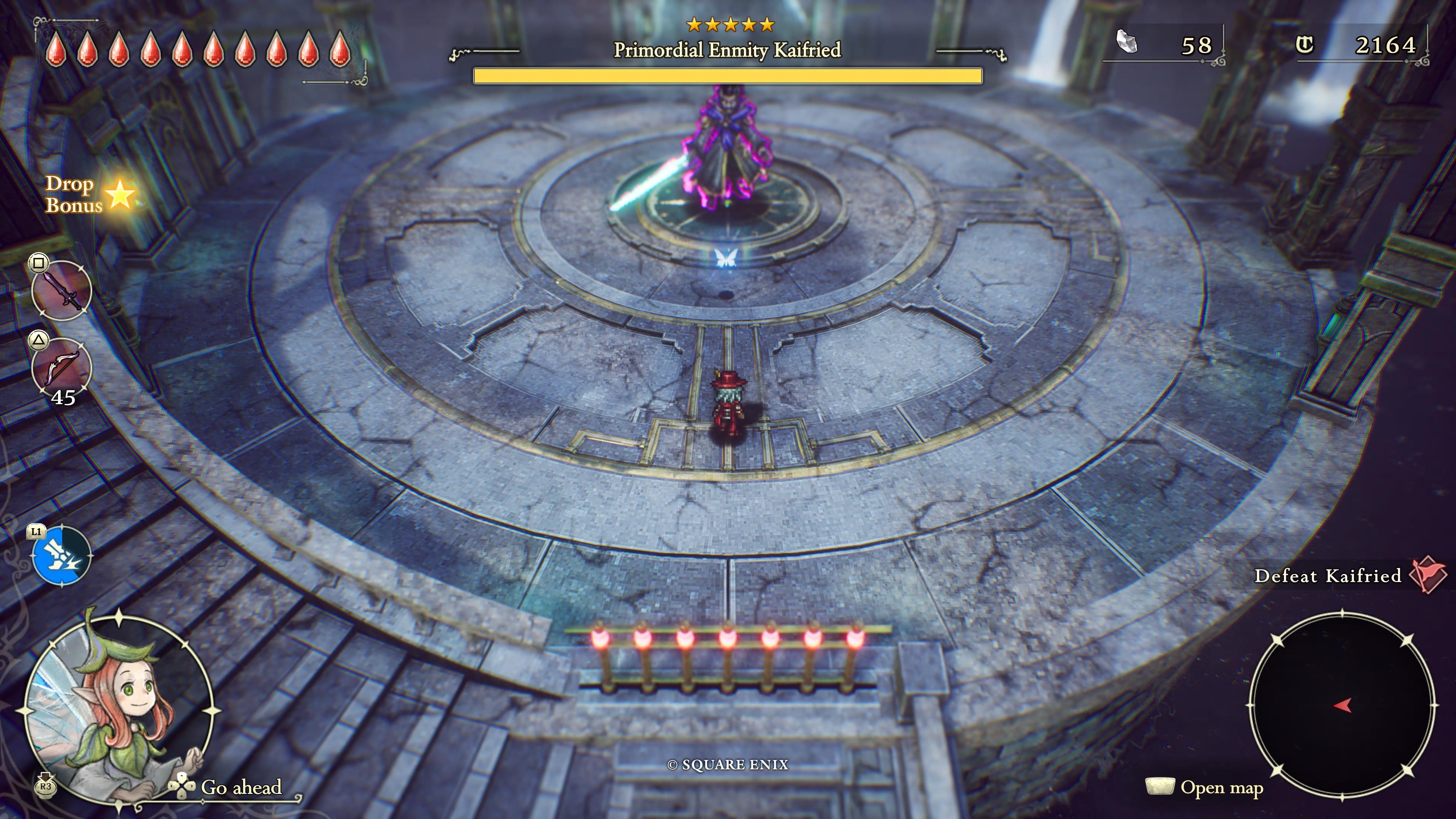 Boss battle in the Adventures of Elliot: The Millennium Tales