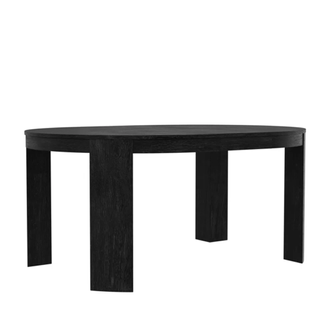 black dining table