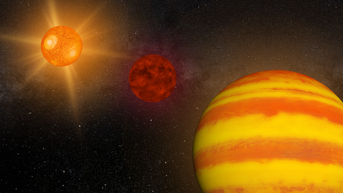 Giant exoplanet the size of 2 Jupiters has a hidden companion disturbing its orbit