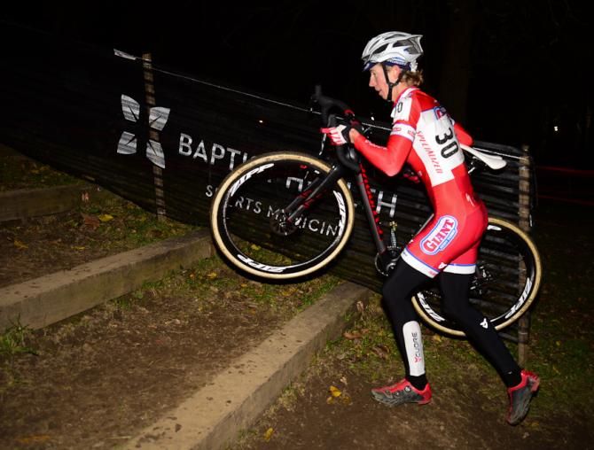 Rachel Lloyd (California Giant Berry) running the stairs in fifth position