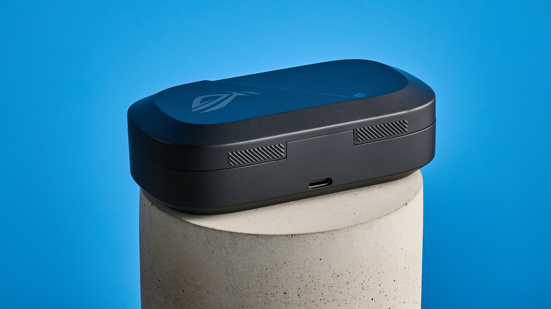 Black Asus ROG Cetra Open Wireless open earbuds for gaming