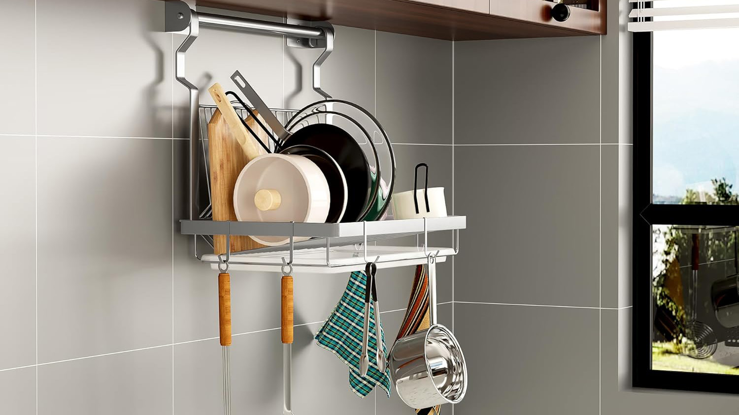 TQVAI Over Sink Dish Drainer