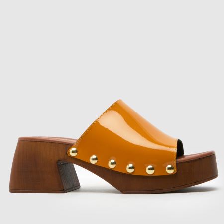 Schuh Via Leather Clog in Tan