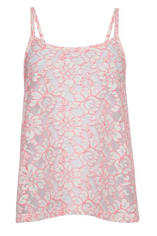 Primark Pink Corded Lace Cami, £5