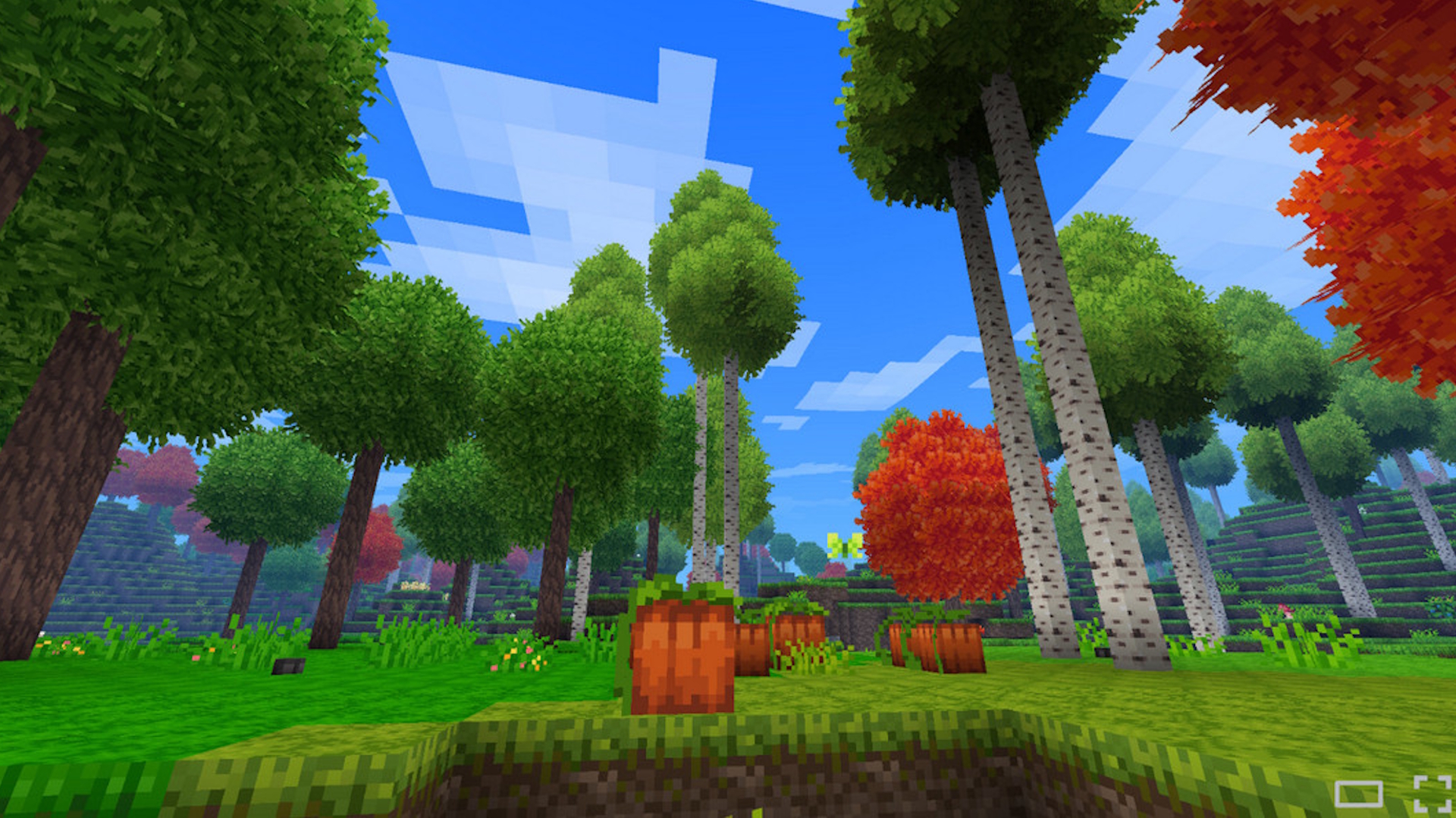 Allumeria screenshot of trees and grass