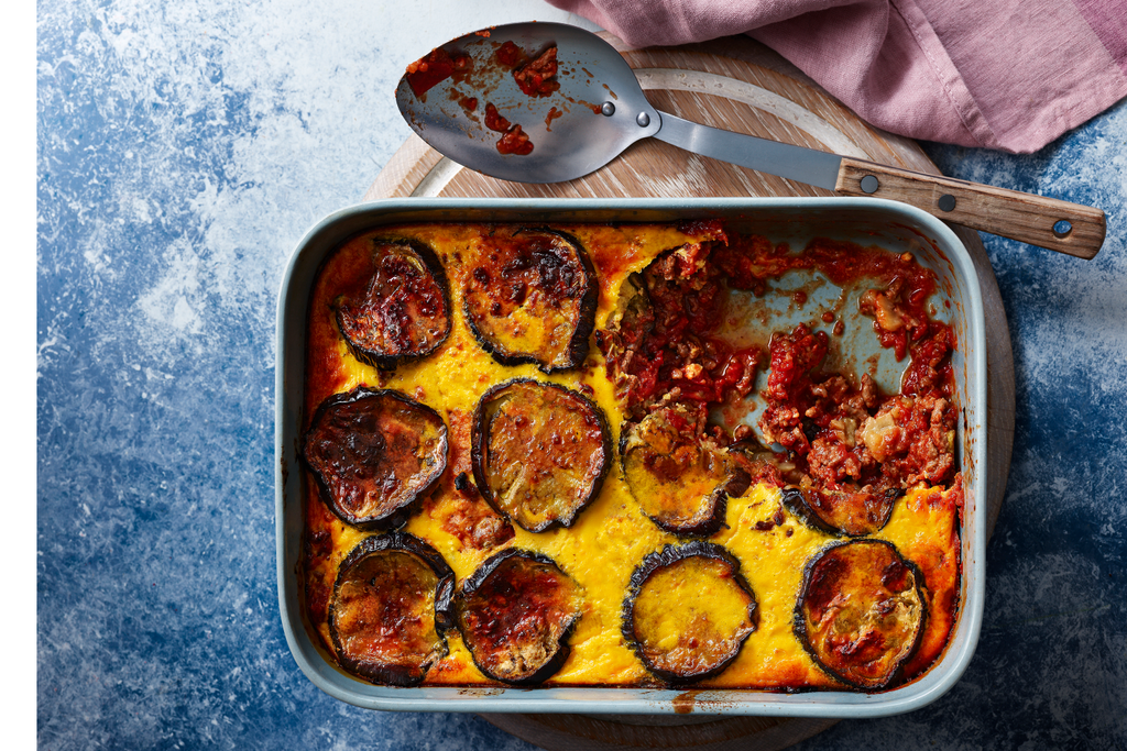 Slimming World beef and aubergine bake British Recipes GoodtoKnow