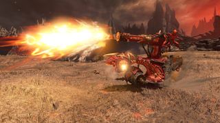 A Skull Cannon firing in Total War: Warhammer 3
