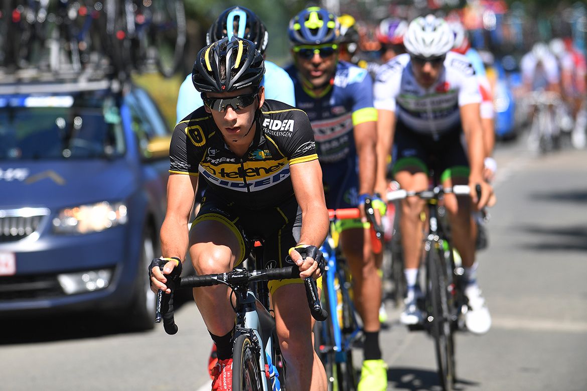 Lars van der Haar (Telenet Fidea) in the breakaway