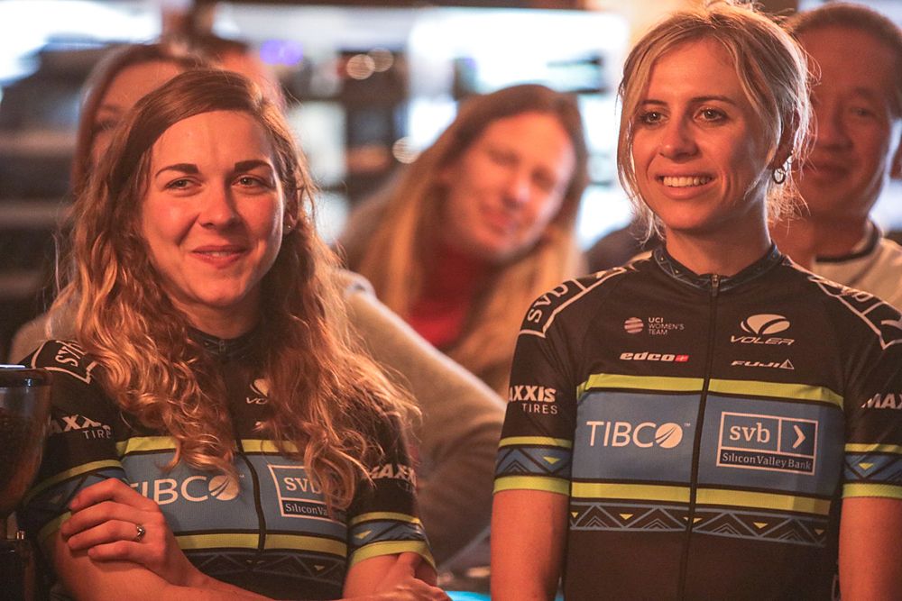 Brodie Chapman sits with Tibco-SVB at the opening team presentation in California