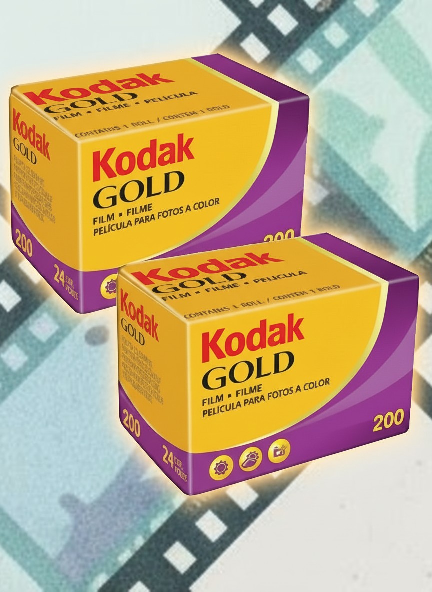 Kodak Gold 200 24-exp 
color print film (pack of 2)