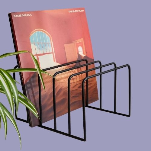 Urban Outfitters, Black Tabletop Vinyl Storage Rack
