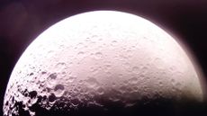 Firefly Aerospace's Blue Ghost lunar lander captured this photo of the moon shortly after arriving in lunar orbit on Feb. 13, 2025.