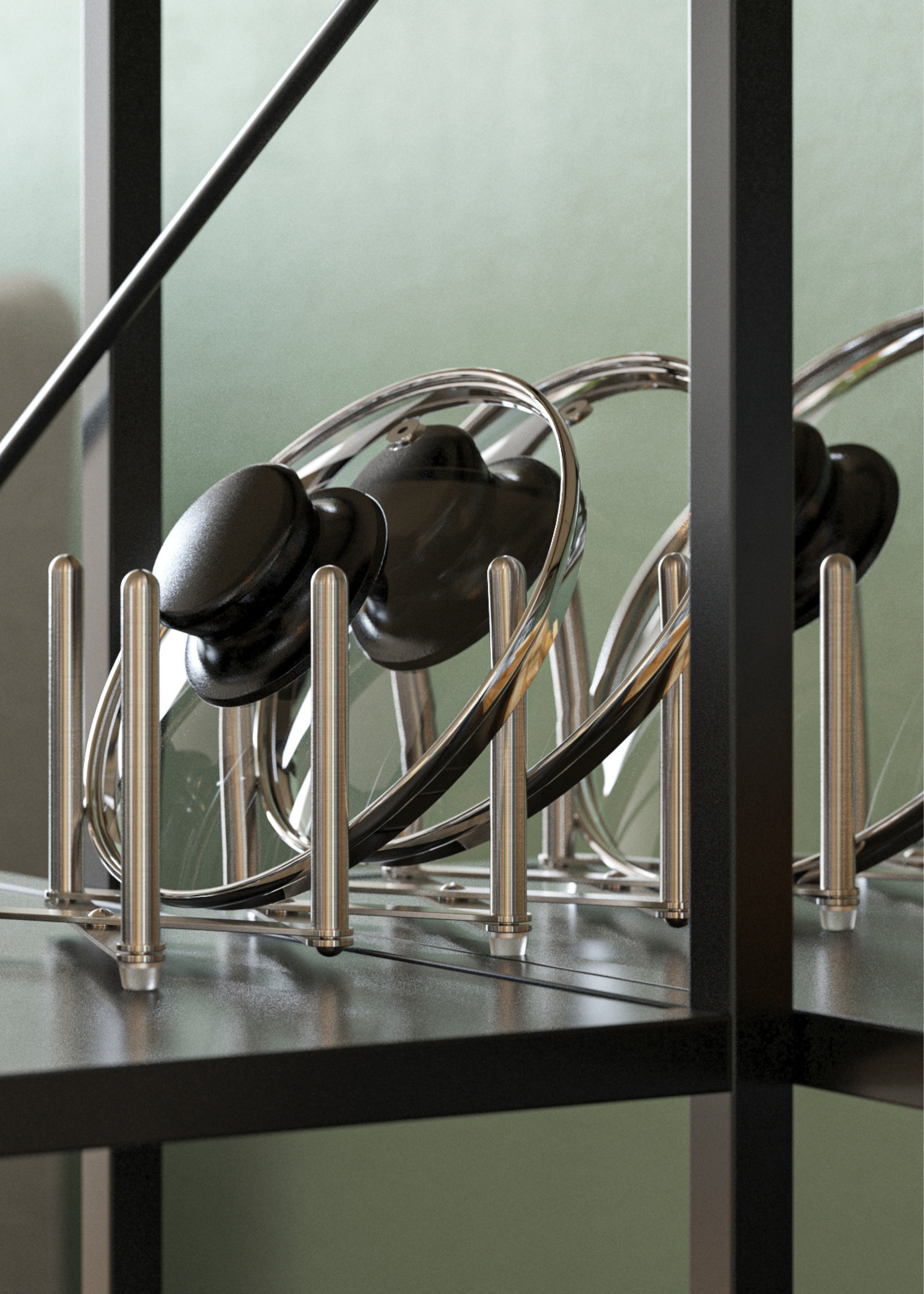 Not Only Is IKEA’s Pot Lid Organizer Great for Storing Vinyl Records — This Space-Saving, Budget-Friendly Storage Also Works for Plates, Trays, and Pot Lids, too, of Course