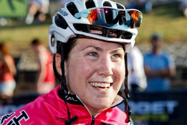 Chloe Hosking was all smiles.